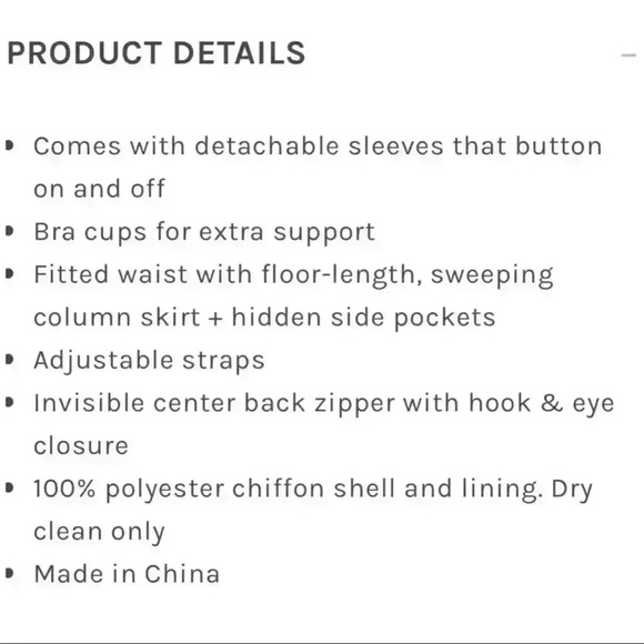 NWT Dark Mauve Convertible Bridesmaid Dress with removable sleeves - Picture 4 of 5